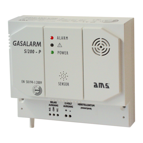 AMS GASALARM S/200-P Installation and operating instructions