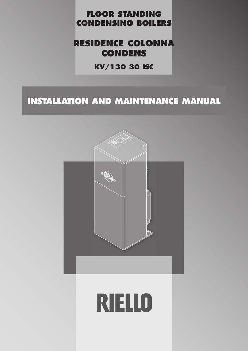 Riello RESIDENCE COLONNA CONDENS KV/130 30 ISC Manual
