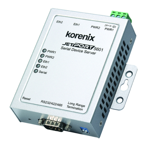Korenix JetPort 5601 Quick installation guide