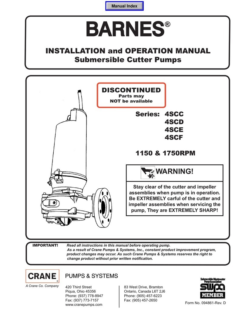 Barnes 4SCC Series Installation and operation manual