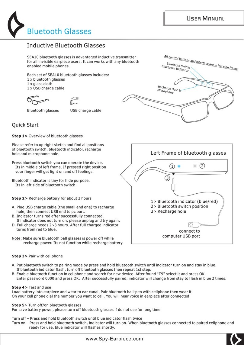 Spy Earpice SEA10 user manual