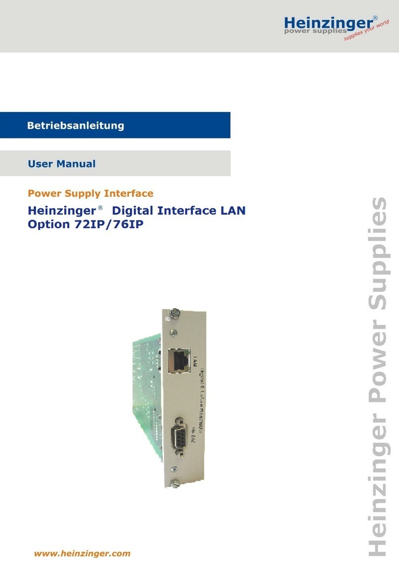 heinzinger 72IP user manual