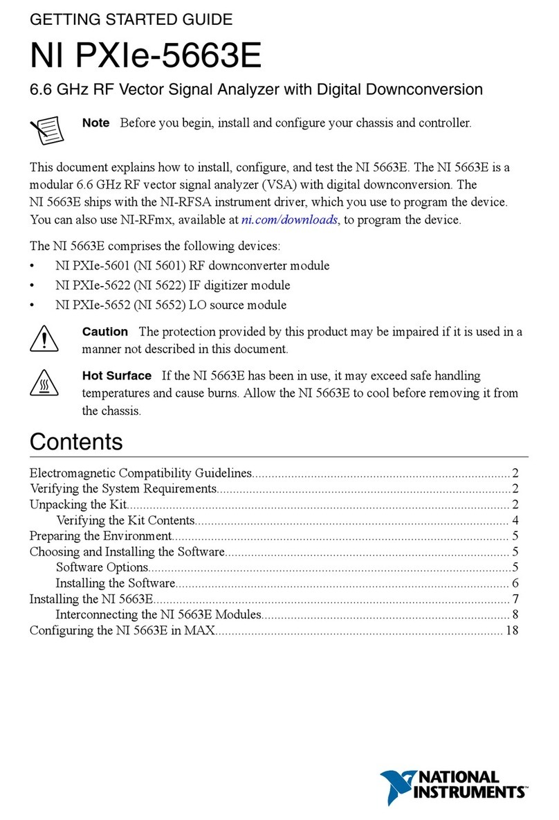 National Instruments PXIe-5663E User manual National Instruments PXIe-5663E User manual