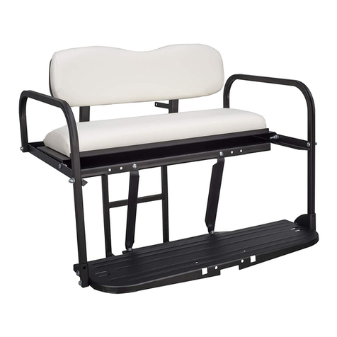 ALL SPORTS Yamaha Drive Rear Flip Seat Kit instruction manual