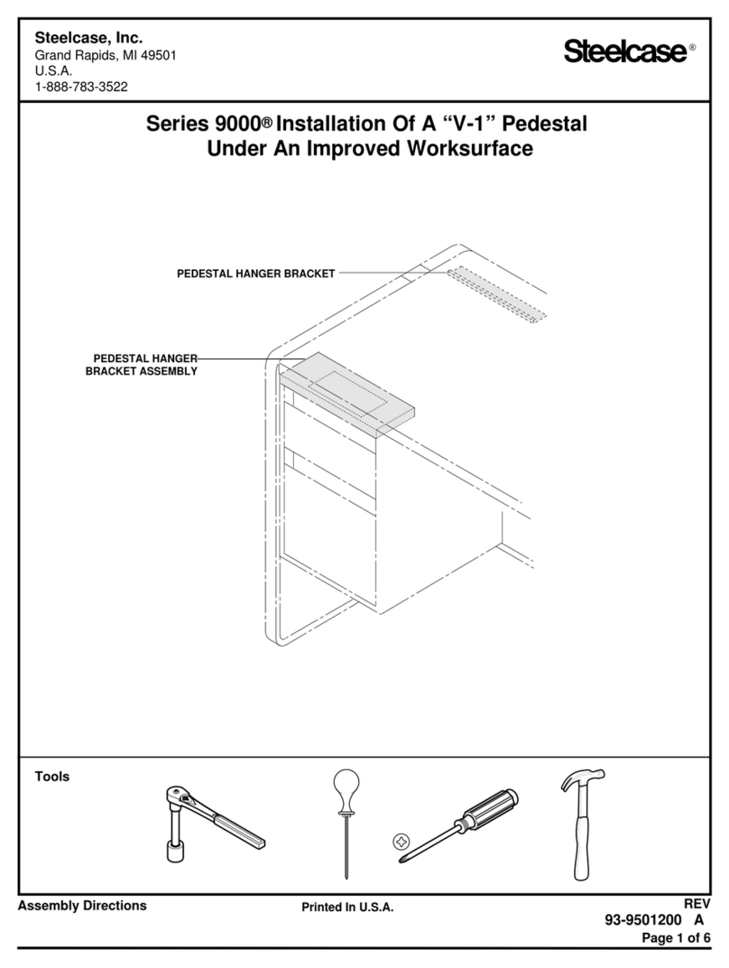 Steelcase 9000 Series installation instructions