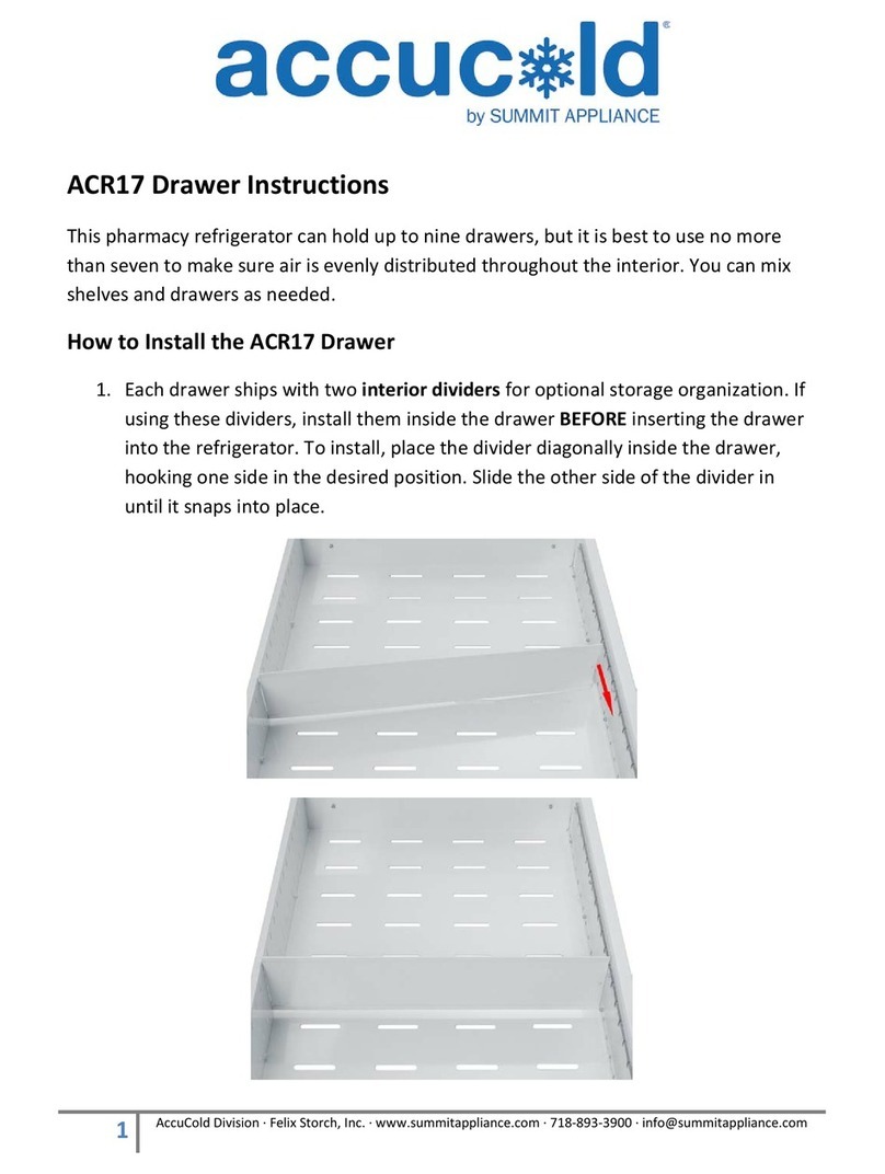 Summit Appliance Accucold ACR17 instructions Summit Appliance Accucold ACR17 instructions