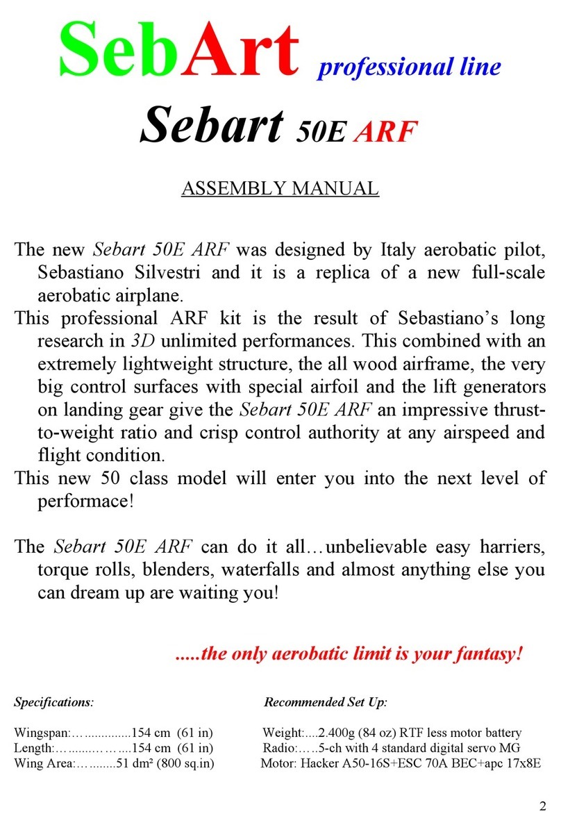 Sebart PrometheuS 50E ARF Assembly manual Sebart PrometheuS 50E ARF Assembly manual