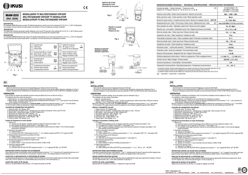 IKUSI MAW-200 quick start guide