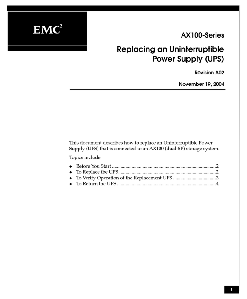 EMC2 AX100 Series User manual