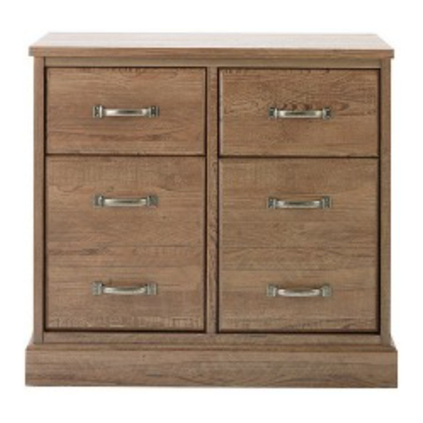 Heart of House Durham 2 Door 2 Drawer Sideboard 451/7506 User manual