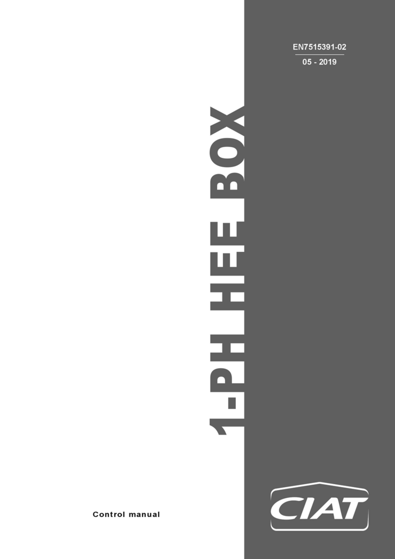 CIAT 1-PH HEE BOX Control manual