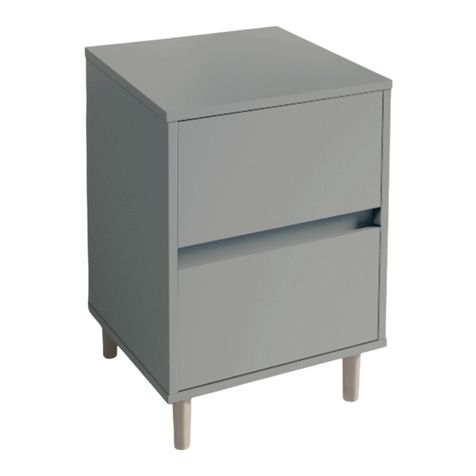 spaceslide BEDSIDE UNIT & DRAWER BOX Assembly instructions