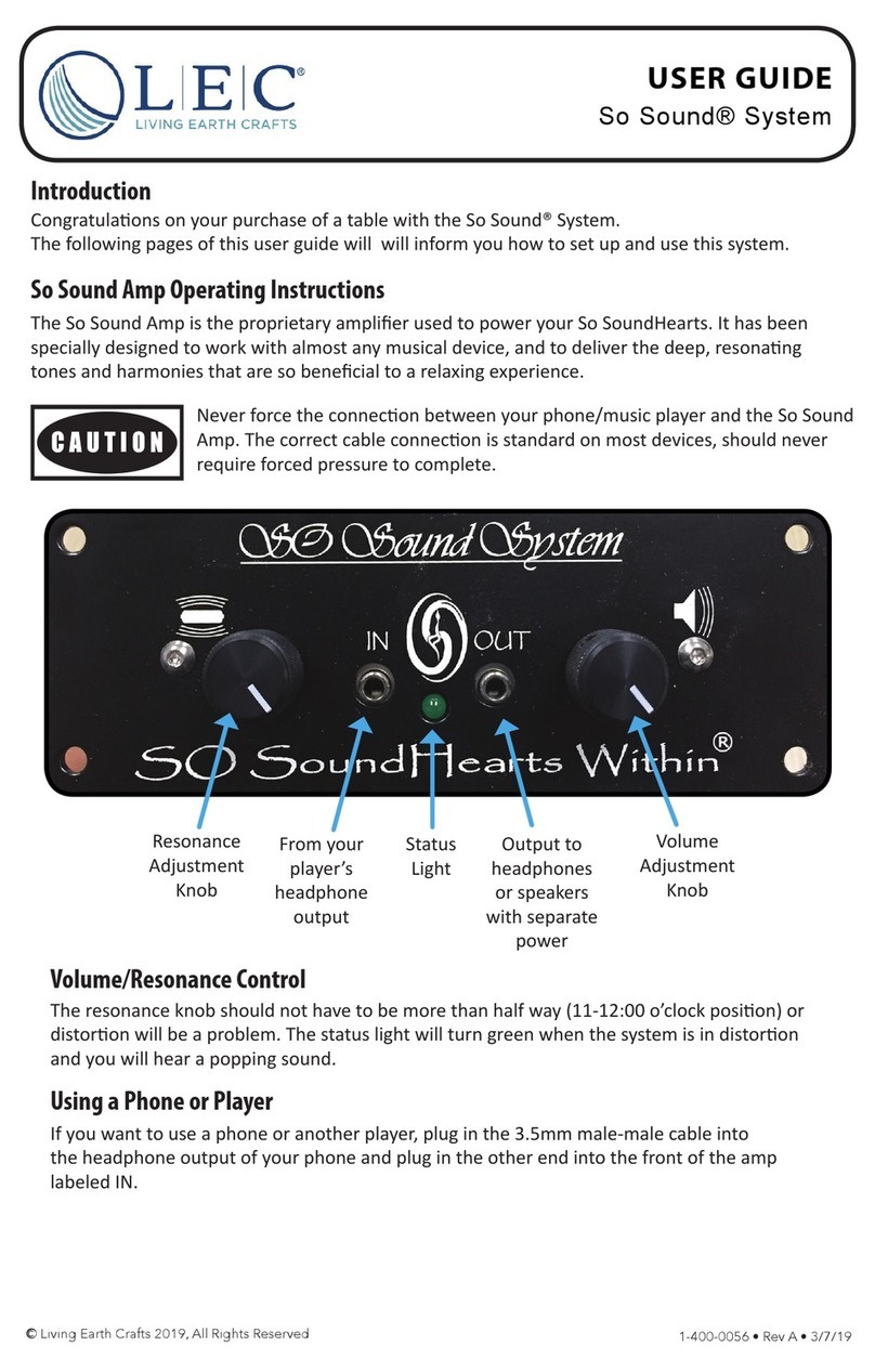 Lec+ So Sound System user guide