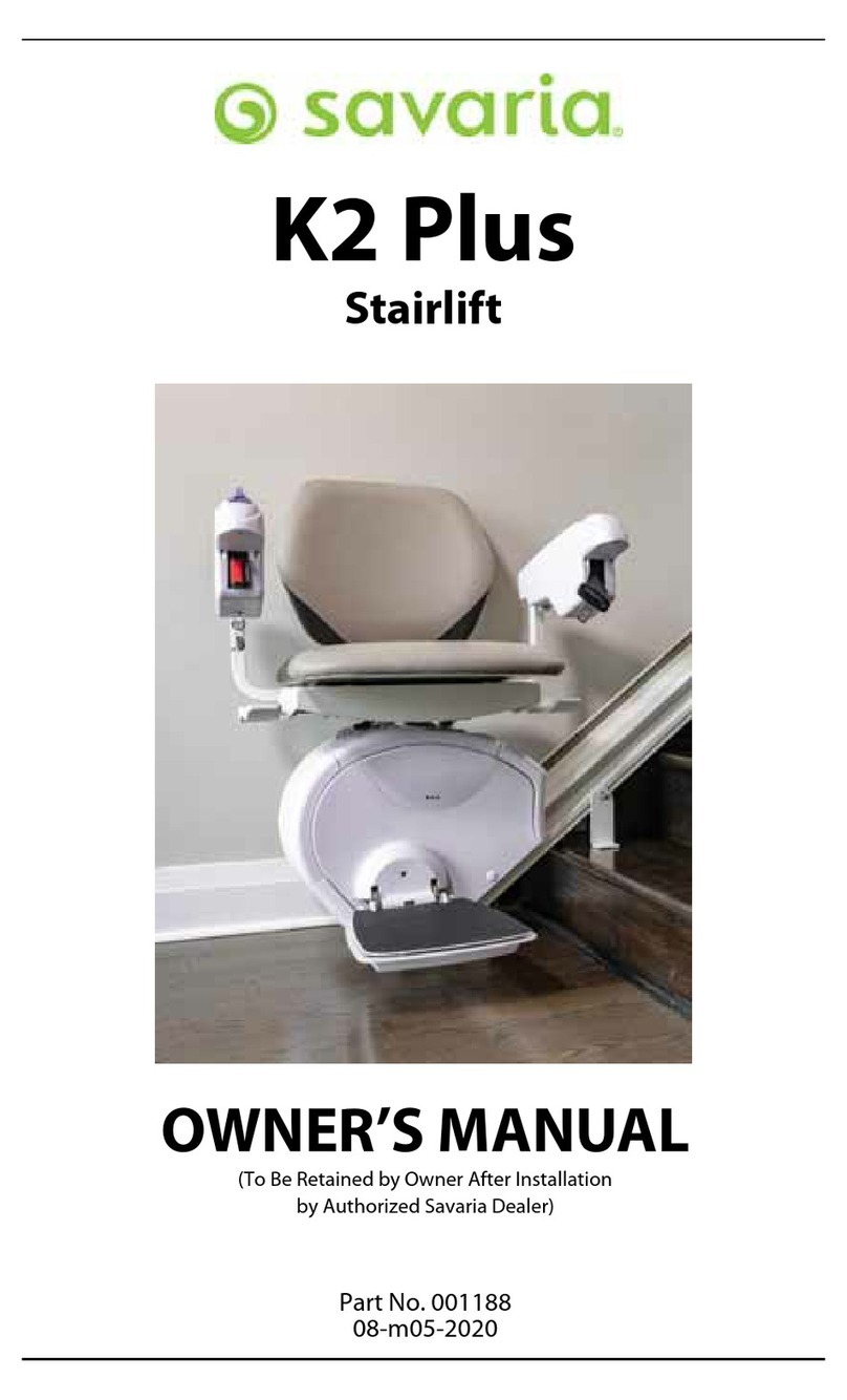 Savaria K2 Plus User manual