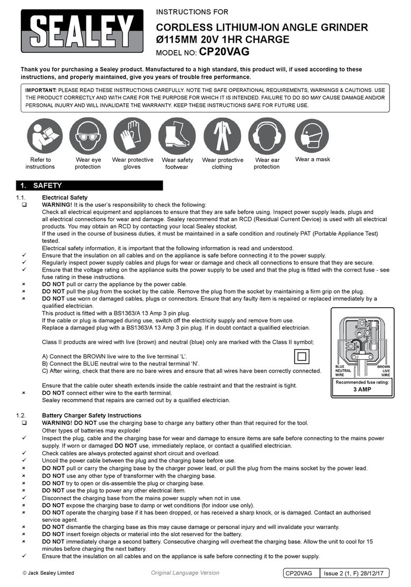 Sealey CP20VAG User manual