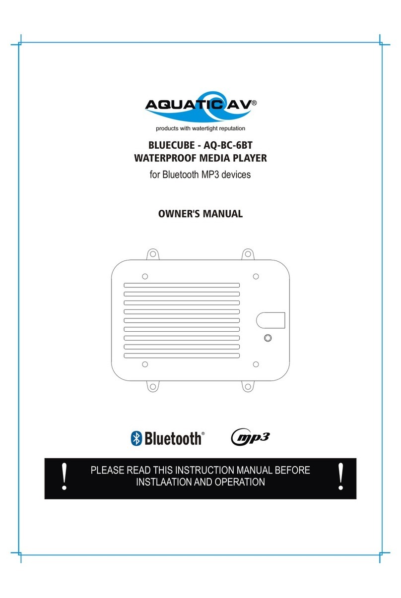 Aquatic AQ-BC-6BT owner's manual