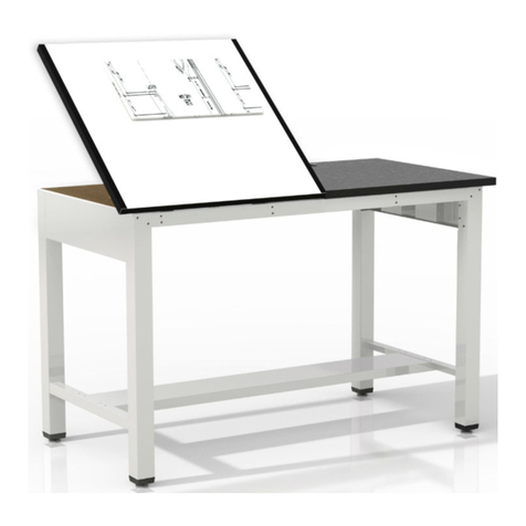 Mayline 50/50 Split Top Ranger Table 7774 User manual Mayline 50/50 Split Top Ranger Table 7774 User manual