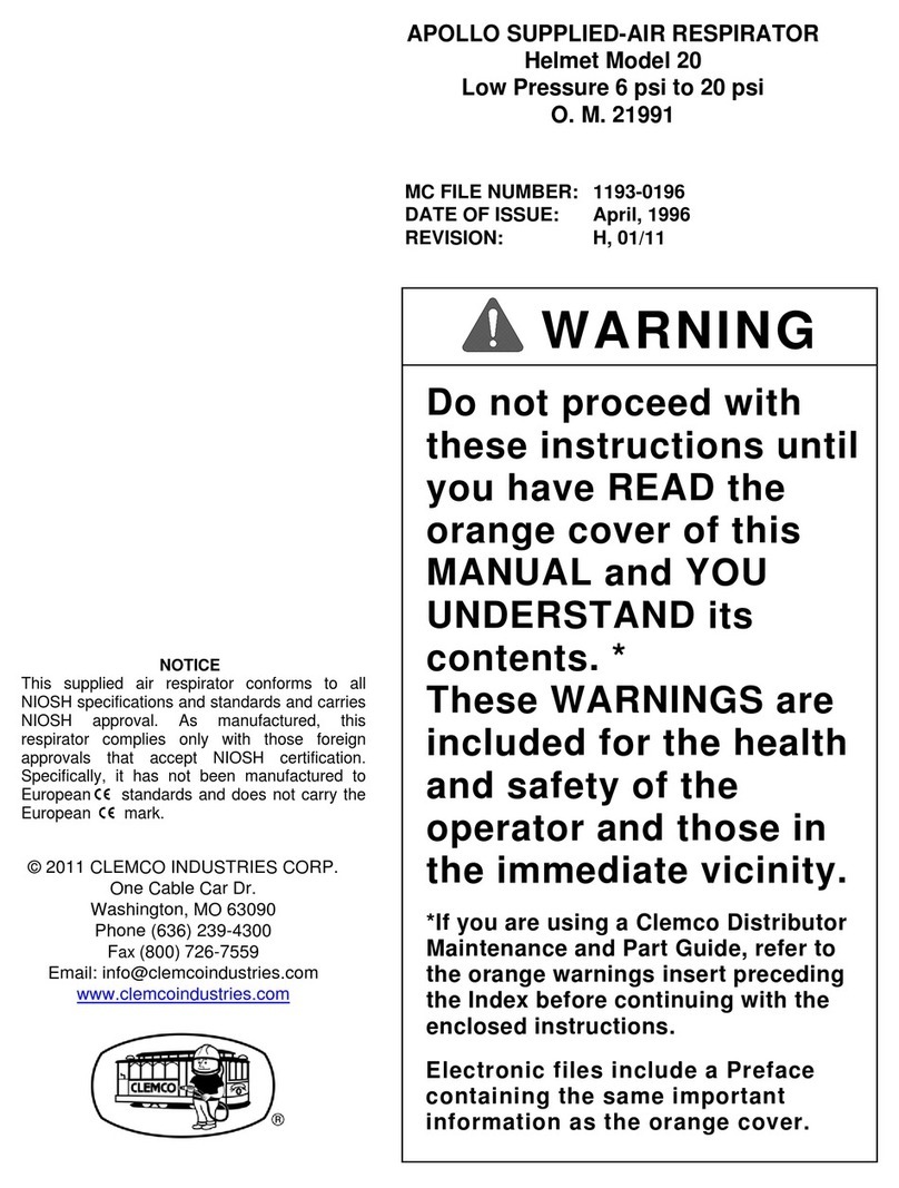 Clemco APOLLO 20 manual