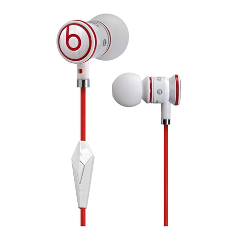 Monster beats by dr. dre MH IBTS IE BK CT CAN Manual and warranty