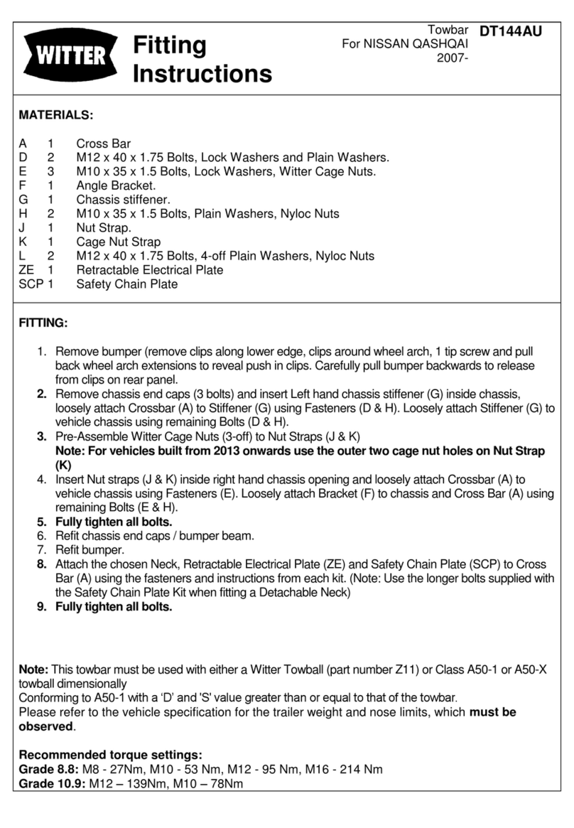 Witter DT144AU User manual