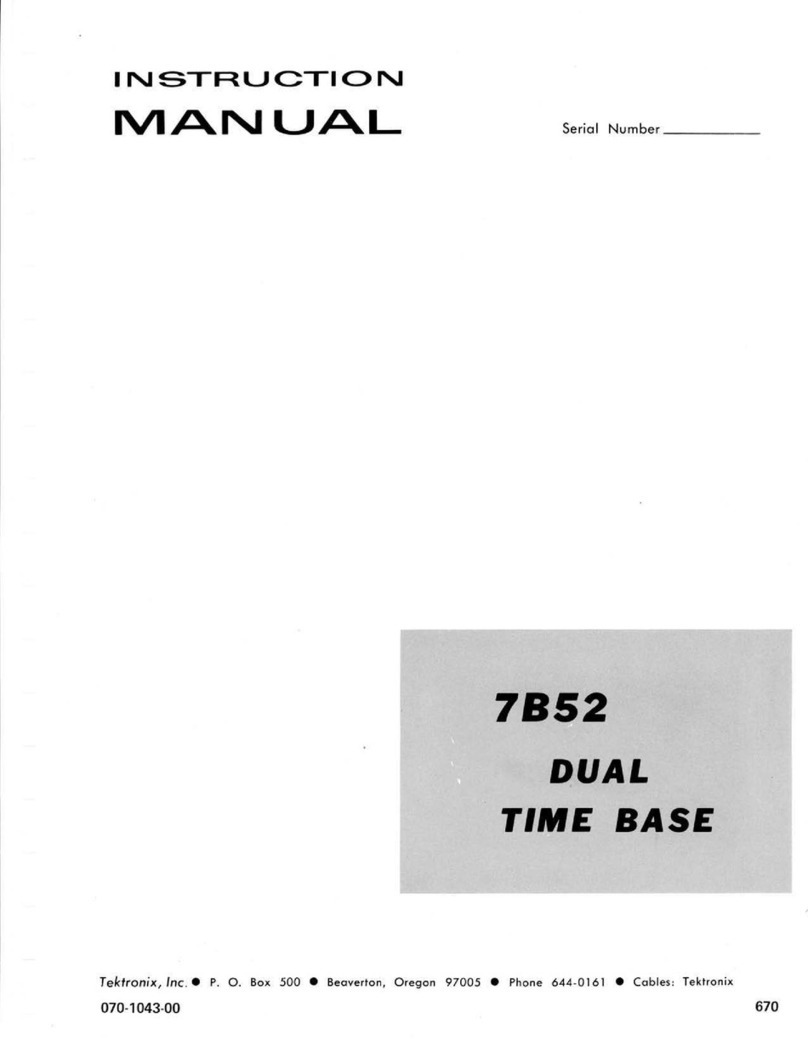 Tektronix 7B52 User manual