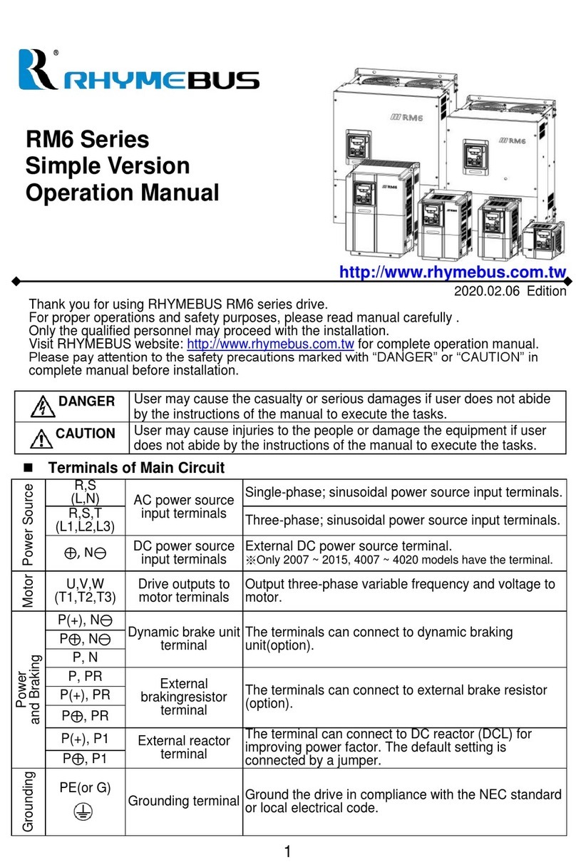 Rhymebus RM6 Series Operation manual