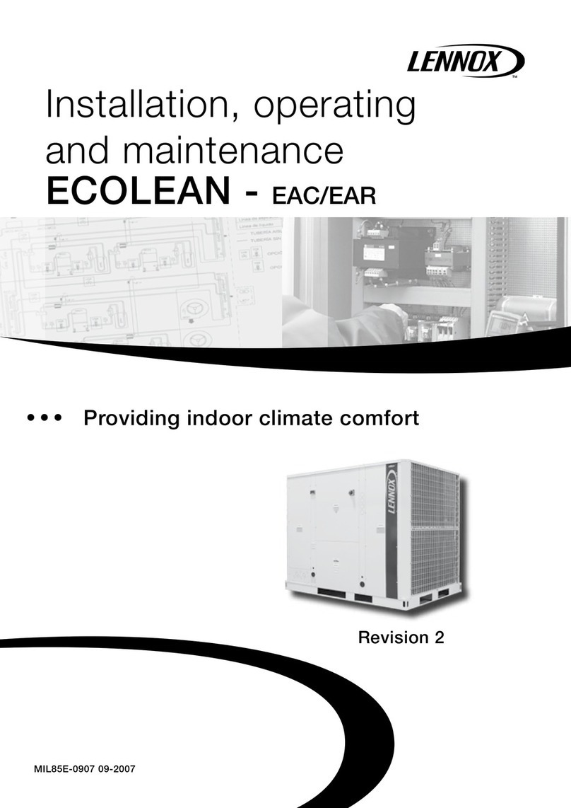 Lennox ECOLEAN EAC Series User manual Lennox ECOLEAN EAC Series User manual