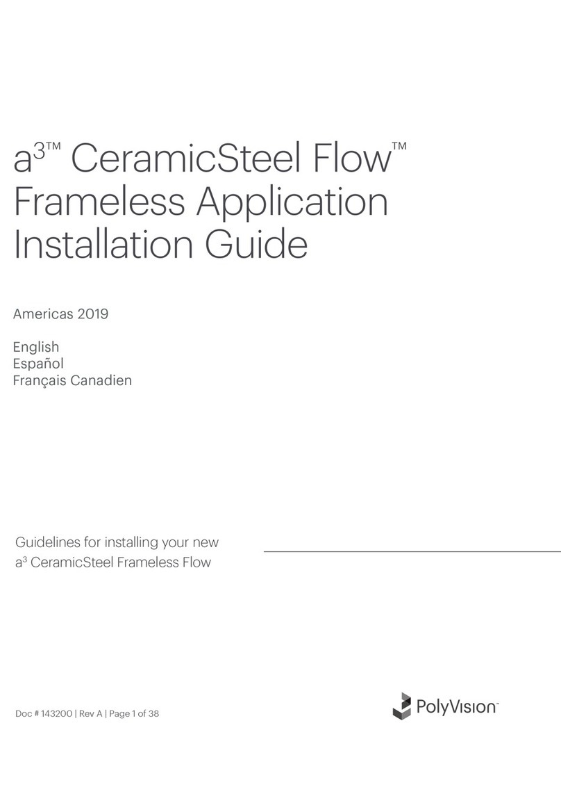 PolyVision a3 CeramicSteel Flow 1830 User manual PolyVision a3 CeramicSteel Flow 1830 User manual