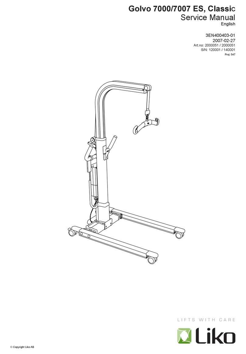 Liko Golvo 7000 ES Classic Service manual