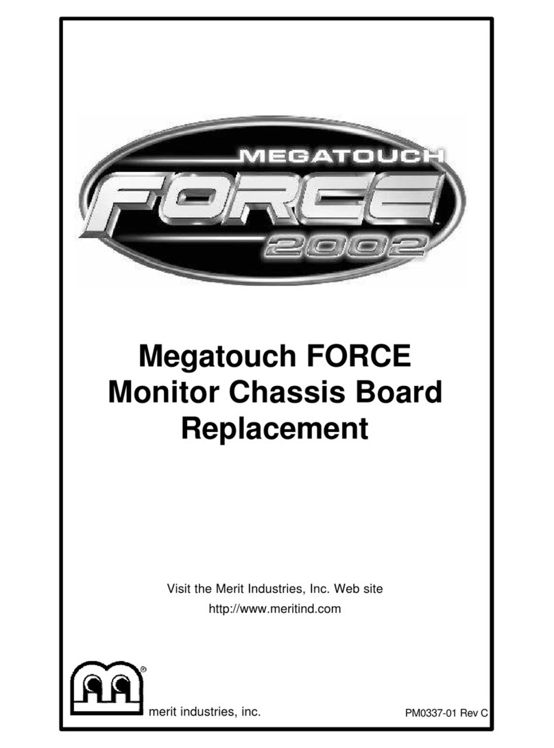 MERIT INDUSTRIES Megatouch FORCE 2002 Replacement