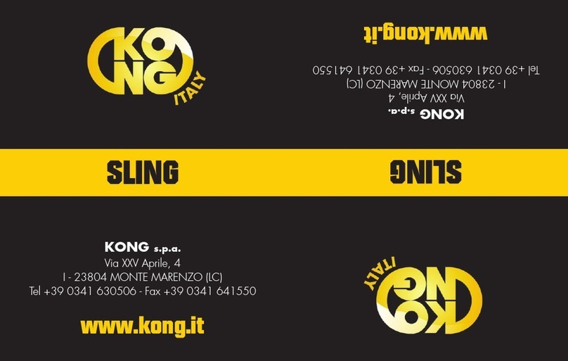 KONG Italy EXPRESS STRONG DYNEEMA manual KONG Italy EXPRESS STRONG DYNEEMA manual