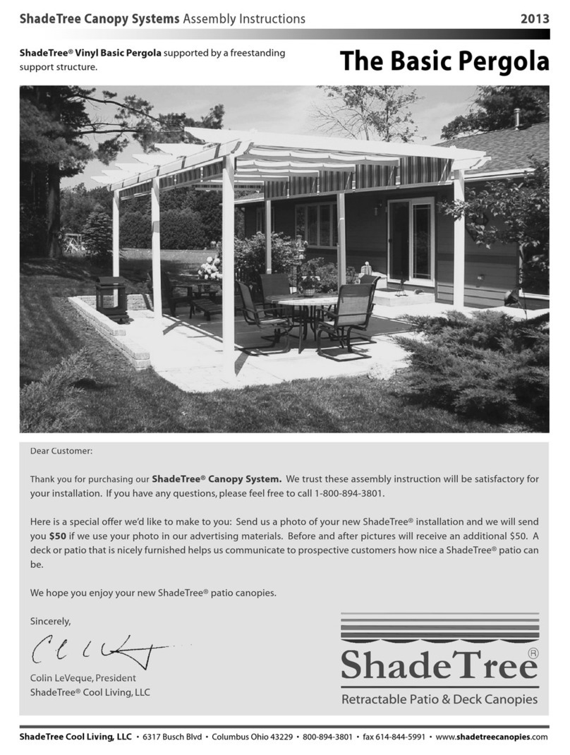 ShadeTree Vinyl Basic Pergola Assembly instructions