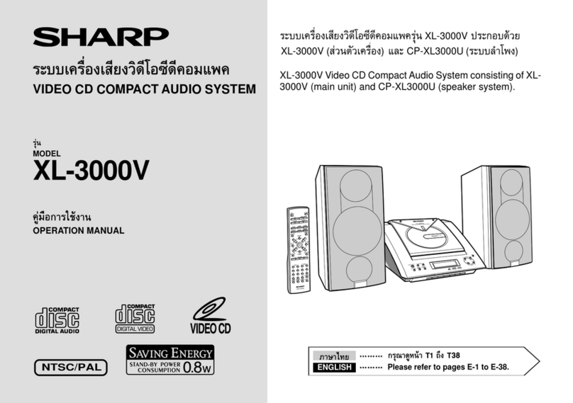 Sharp XL-3000V User manual Sharp XL-3000V User manual
