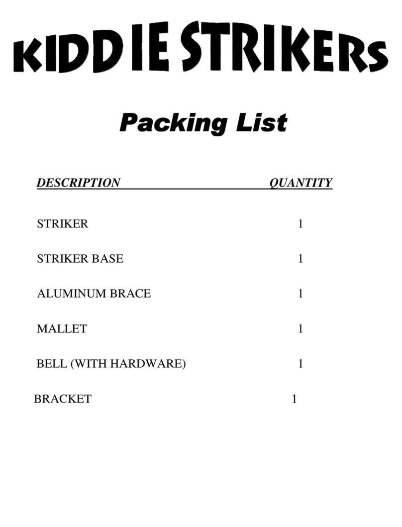 Twister Display KIDDIE STRIKER User manual