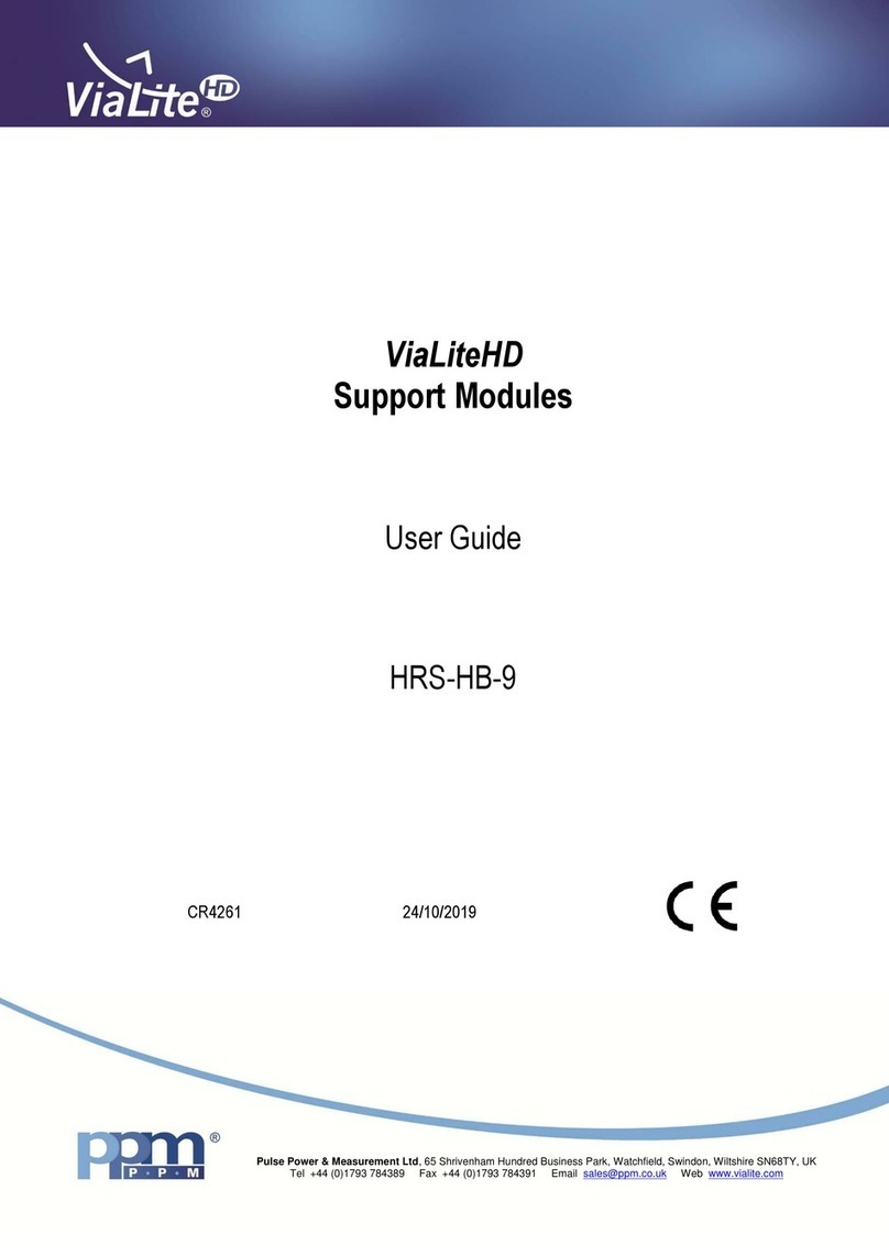 PPM ViaLiteHD HRD-1-L1-0R-01 user guide