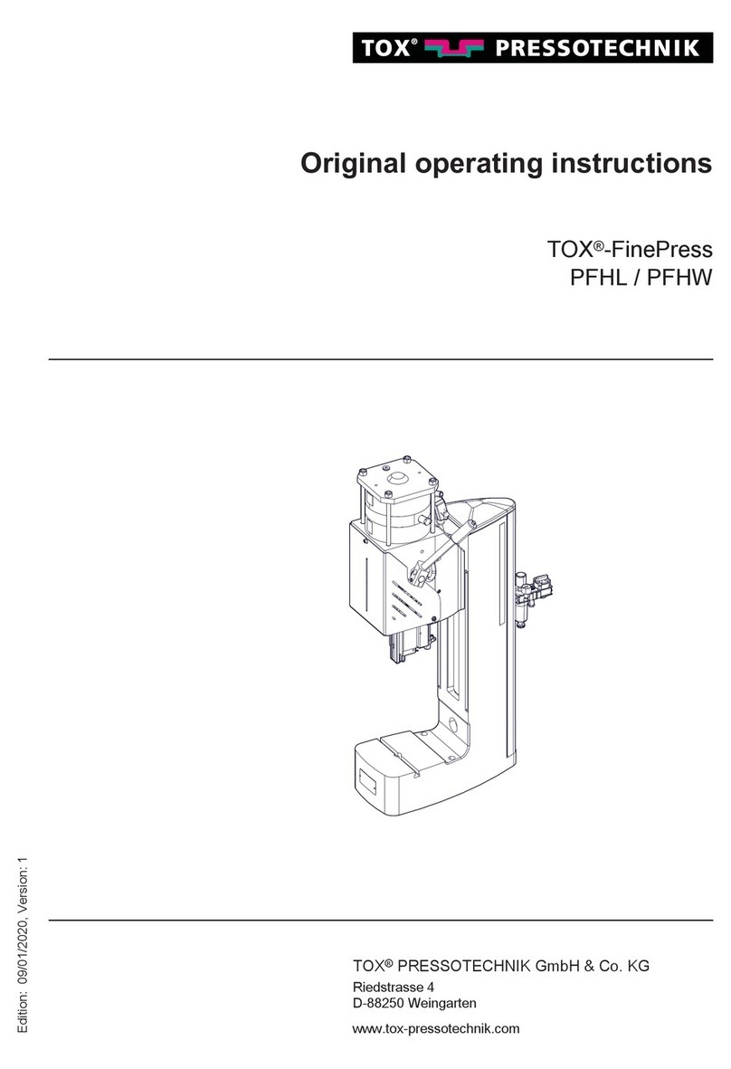 TOX PRESSOTECHNIK FinePress PFHL Original operating instructions