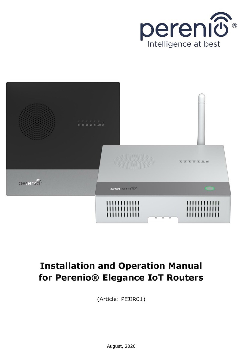 Perenio Elegance Installation and operation manual