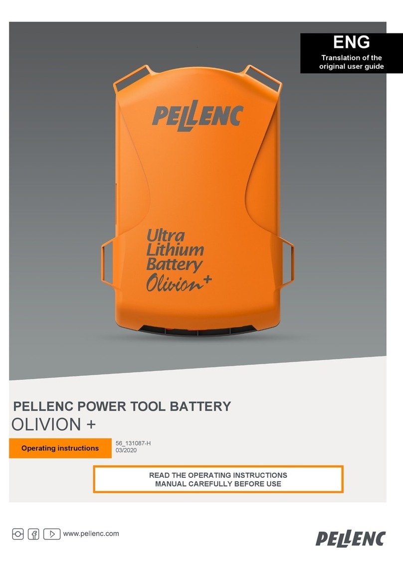 pellenc OLIVION + User manual