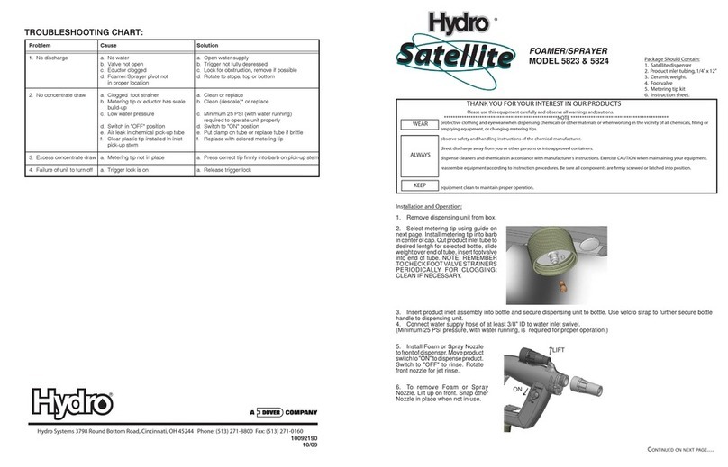 Dover Hydro Satellite 5823 manual