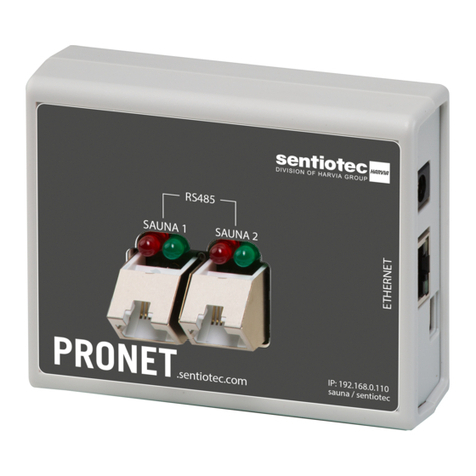 Harvia SENTIO pronet Instructions for installation and use Harvia SENTIO pronet Instructions for installation and use