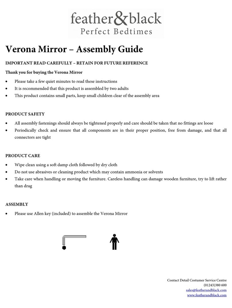 feather&black Verona Assembly guide feather&black Verona Assembly guide