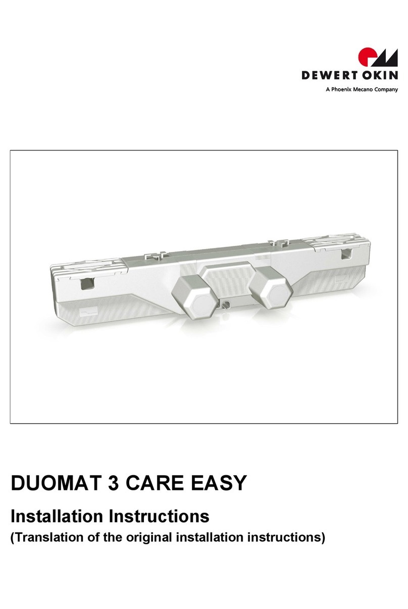 Phoenix Mecano Dewert Okin DUOMAT 3 CARE EASY installation instructions