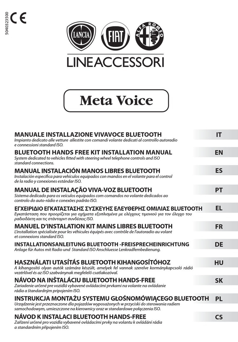 MetaSystem Lineaccessori Meta Voice User manual MetaSystem Lineaccessori Meta Voice User manual