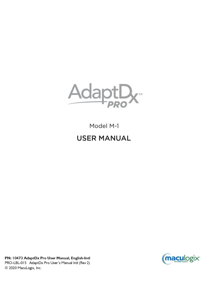 MacuLogix AdaptDx Pro M-1 user manual