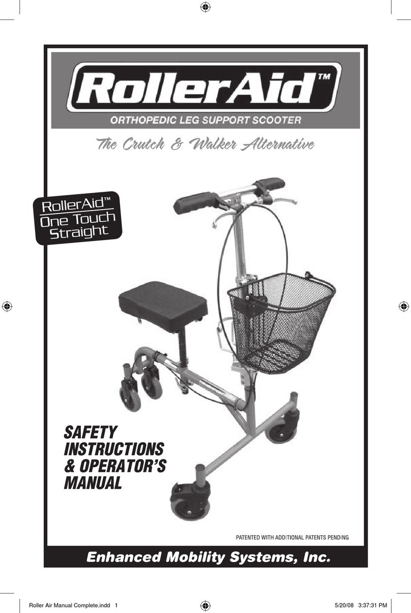 Enhanced Mobility Systems RollerAid OTS Safety instructions & operator's manual