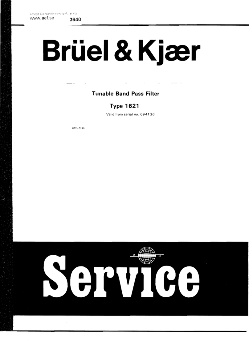 BRUEL & KJAER 1621 User manual