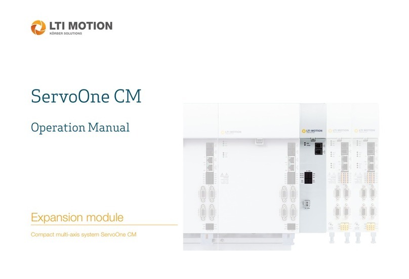 Korber Solutions LTI MOTION ServoOne CM Operation manual