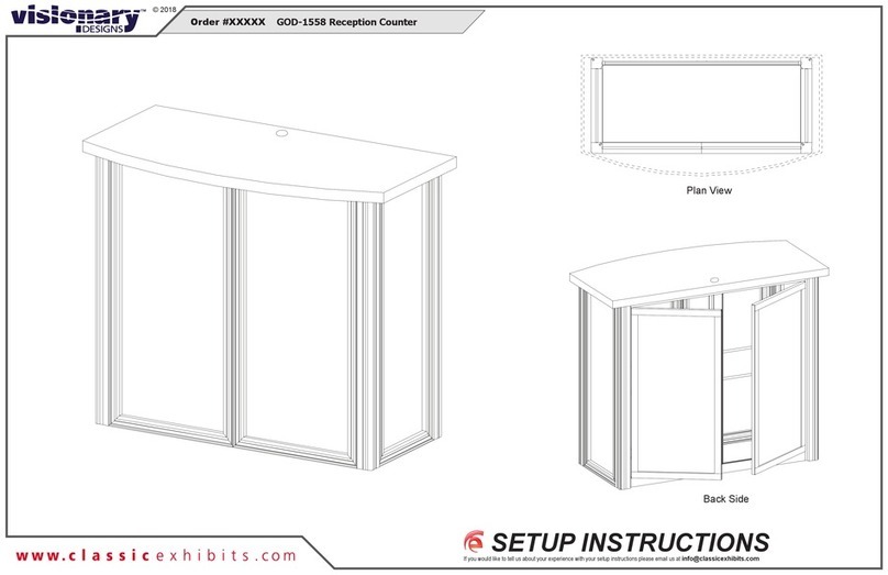 VISIONARY DESIGNS GOD-1558 Setup instructions