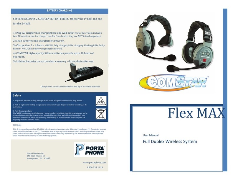 Porta Phone ComStar Flex MAX User manual