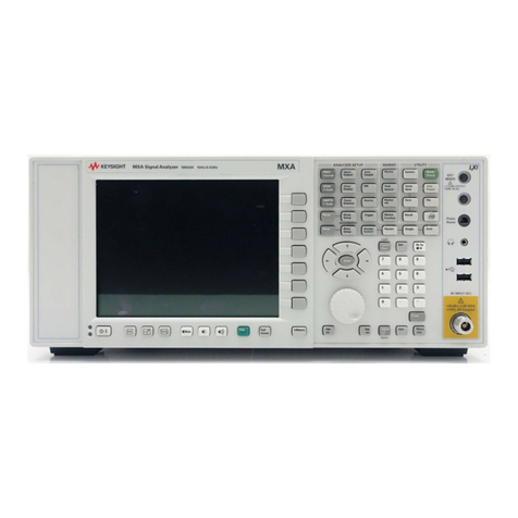 Keysight Technologies N9020A Installation and operation manual